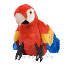 Brinquedo de pelúcia personalizado pelúcia pássaros papagaio